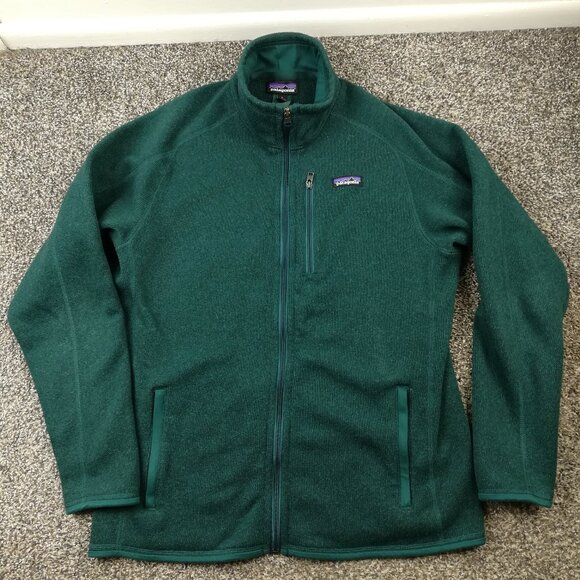 Patagonia Jacket Better Sweater Full Zip Green Mens Large 25528 - Picture 1 of 9